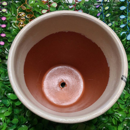 送料無料☆3号鉢リメイク鉢☆ガーデン雑貨☆デコパージュ 多肉植物