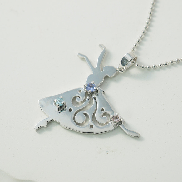 バレエ [ ジゼル ] バレリーナシルエット ペンダント Silver950