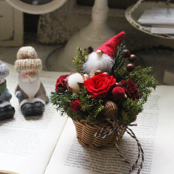 サンタのミニバスケット 12枚目の画像