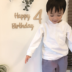 木製 レターバナー s-type　お誕生日　バースデー　お誕生日フォト　1歳　おうちスタジオ 5枚目の画像