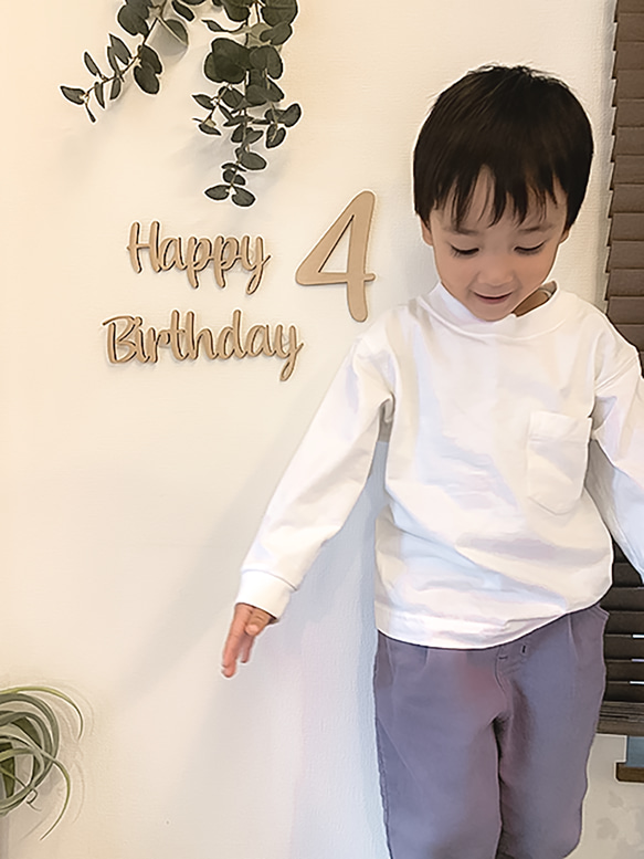 木製 レターバナー s-type　お誕生日　バースデー　お誕生日フォト　1歳　おうちスタジオ 5枚目の画像