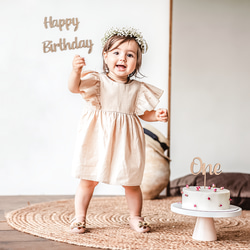 木製 レターバナー s-type　お誕生日　バースデー　お誕生日フォト　1歳　おうちスタジオ 3枚目の画像