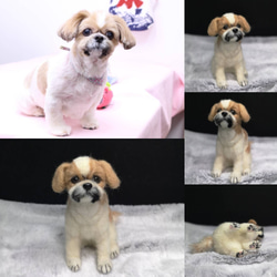 ☆愛犬オーダーメイド☆うちの子　羊毛フェルト　ハンドメイド　メモリアル　いぬ　ペット　オブジェ　ペットロス　犬　イヌ 3枚目の画像