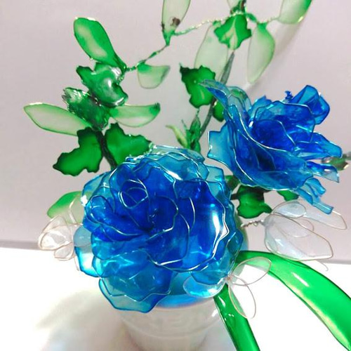 夢叶う」青い薔薇/ディップフラワー【色違いあります】 アートフラワー