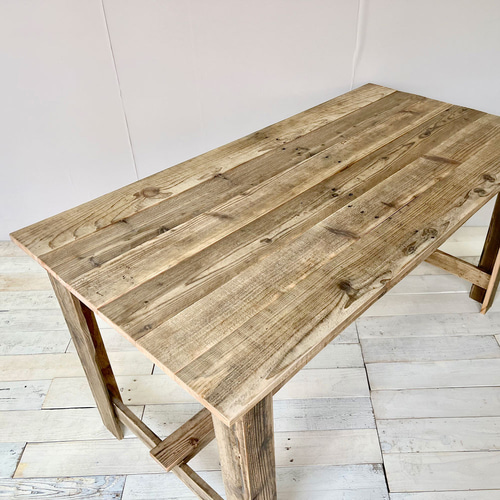 リサイクルウッド☆ ダイニングテーブル 4人掛け 幅140cm RW0098