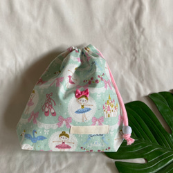 ギンガムチェックのフリル付き巾着袋＊ピンク 給食袋 She* 通販