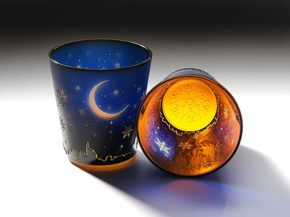 【再販】蒼橙冬朧（Moon snowflake） 3枚目の画像