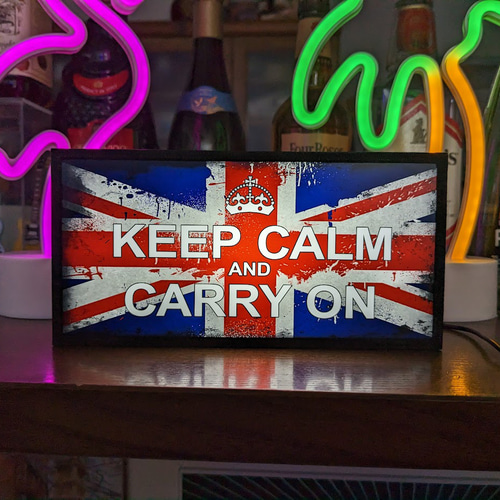 KEEPCALM AND CARRYON 看板