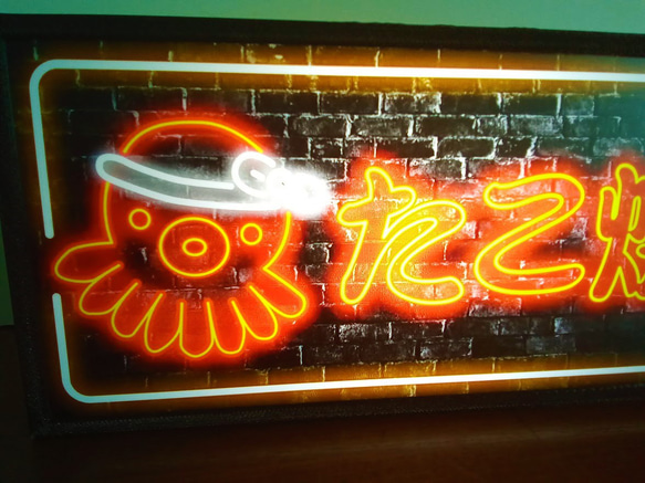 たこ焼き お祭り 屋台 出店 店舗 キッチンカー パーティー ミニチュア サイン 看板 置物 雑貨 LED ライトBOX 3枚目の画像