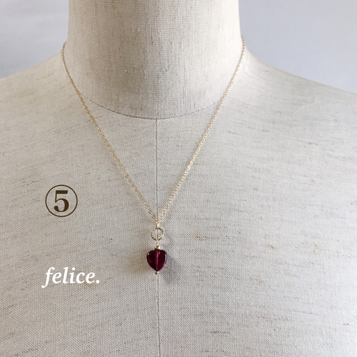 天然石ピンクトルマリン◇ペンダントトップネックレス14kgf ネックレス