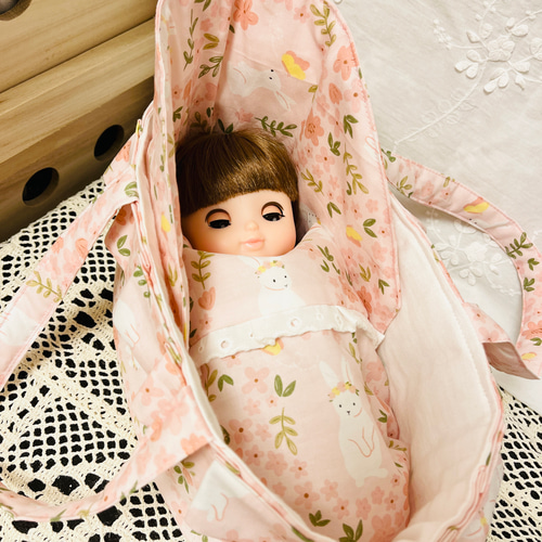 ハンドメイド お人形 クーファン メルちゃん レミン&ソランちゃん