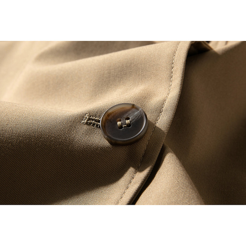 ロングコート おしゃれコート トレンチコート カーキM&L L098KH