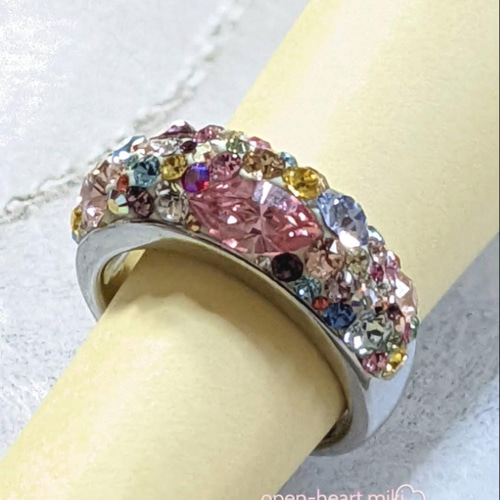 再販14✨【送無】グルーデコリング☆スワロフスキー®クリスタル☆ミックスリング (10-11号)小ボリューム 指輪・リング open-heart.miki 通販|Creema(クリーマ) 13020009 再販14✨【送無】グルーデコリング☆スワロフスキー®クリスタル☆ミックスリング (10-11号)小ボリューム 指輪・リング open-heart.miki 通販|Creema(クリーマ) 13020009