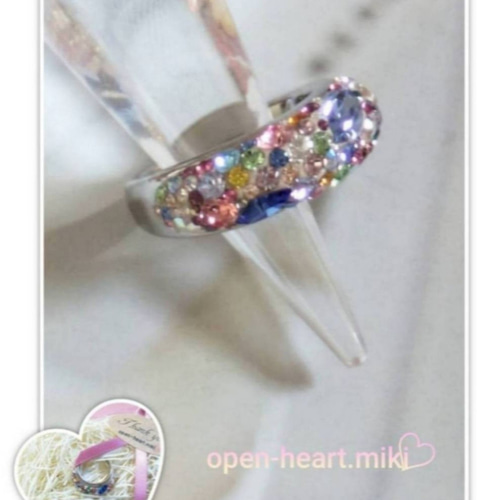 再販14✨【送無】グルーデコリング☆スワロフスキー®クリスタル 再販14✨【送無】グルーデコリング☆スワロフスキー®クリスタル