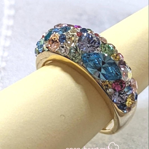 再販14✨【送無】グルーデコリング☆スワロフスキー®クリスタル 再販14✨【送無】グルーデコリング☆スワロフスキー®クリスタル