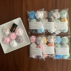 ミニ薔薇 カラフルセット アロマストーン 花 ディフューザー