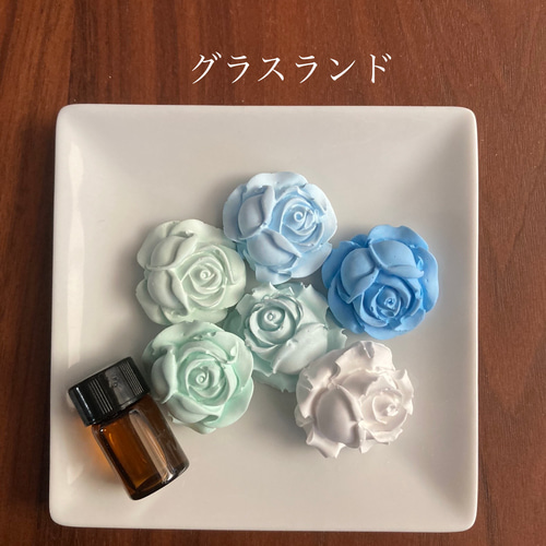 ミニ薔薇 カラフルセット アロマストーン 花 ディフューザー