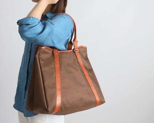 ラスト2（送料無料）3wayトート バッグ パラシュート防水ナイロン 革