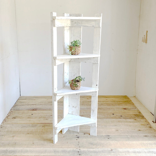 ☆コーナーシェルフ オープンシェルフホワイト