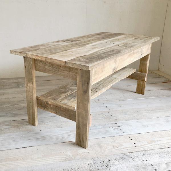 リサイクルウッド☆幅100cmリビングテーブル２