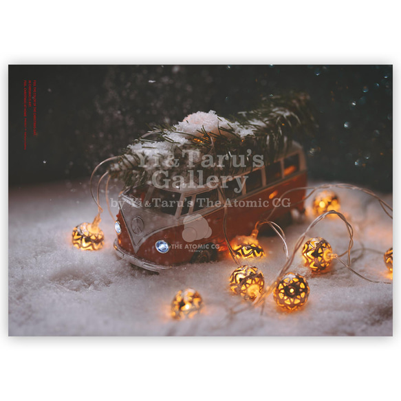 北欧 クリスマスポスター モダン 冬 雪 クリスマス雑貨 おしゃれ 飾り 2枚目の画像