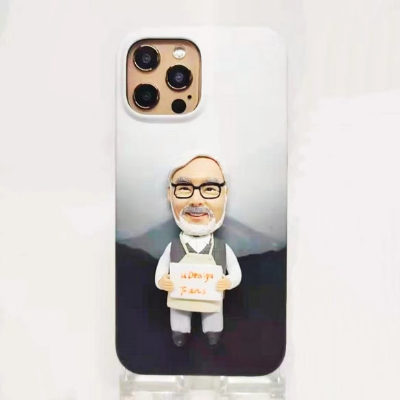 オーダーメイド L&G 3D肖像画人形スマホケース 世界で唯一の手作 あなたの写真からカスタム 全機種対応 iPhone 9枚目の画像