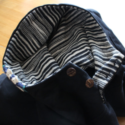 翻新再次上架 x 3 * 露肩高領衫 * 花卉鉤邊連帽衫 * 抓絨內襯 * 套頭衫 * 連帽衫 * 黑色 第11張的照片