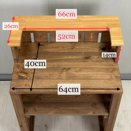 【wato accessory 受注停止中】折り畳みレジカウンター ハンドメイドレジカウンター・受付カウンター_幅154cm_