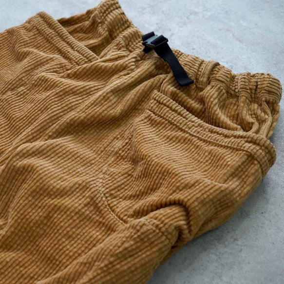 【福袋】高領衛衣6層紗布/本色+燈芯絨營地工作褲/棕色 第15張的照片