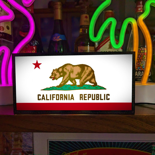カリフォルニアパブリック カリフォルニア共和国 熊 サイン ランプ