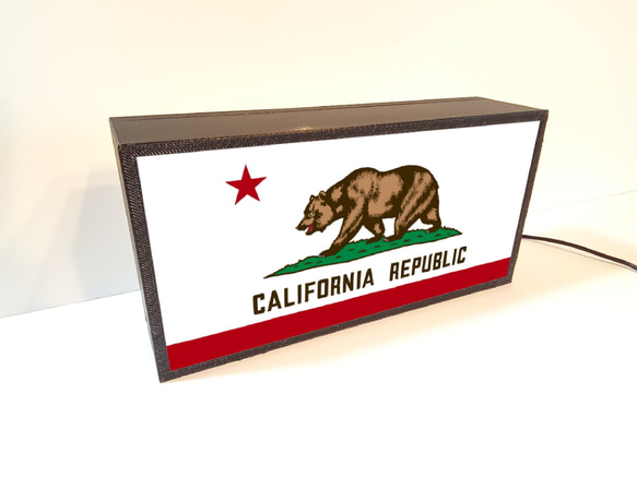 カリフォルニアパブリック カリフォルニア共和国 熊 サイン ランプ 看板 置物 雑貨 ライトBOX 電飾看板 電光看板 5枚目の画像