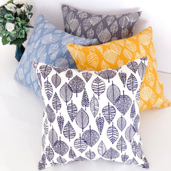 送料無料】2枚組北欧柄Monotoneクッションカバーセット(格子柄×白黒