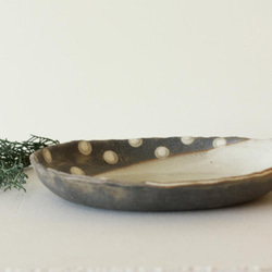 カレー皿「水玉」 2枚目の画像