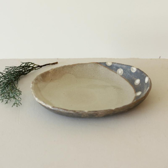 カレー皿「水玉」 3枚目の画像