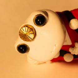 【クリスマス限定衣装】サンタクロース風の山伏姿で修行をダラけてるカエルの縁起物 3枚目の画像