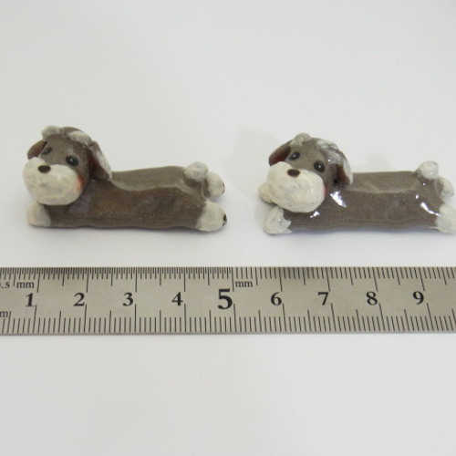 再販・わんこの箸置き（シュナウザー） 箸・箸置き やまざきじん