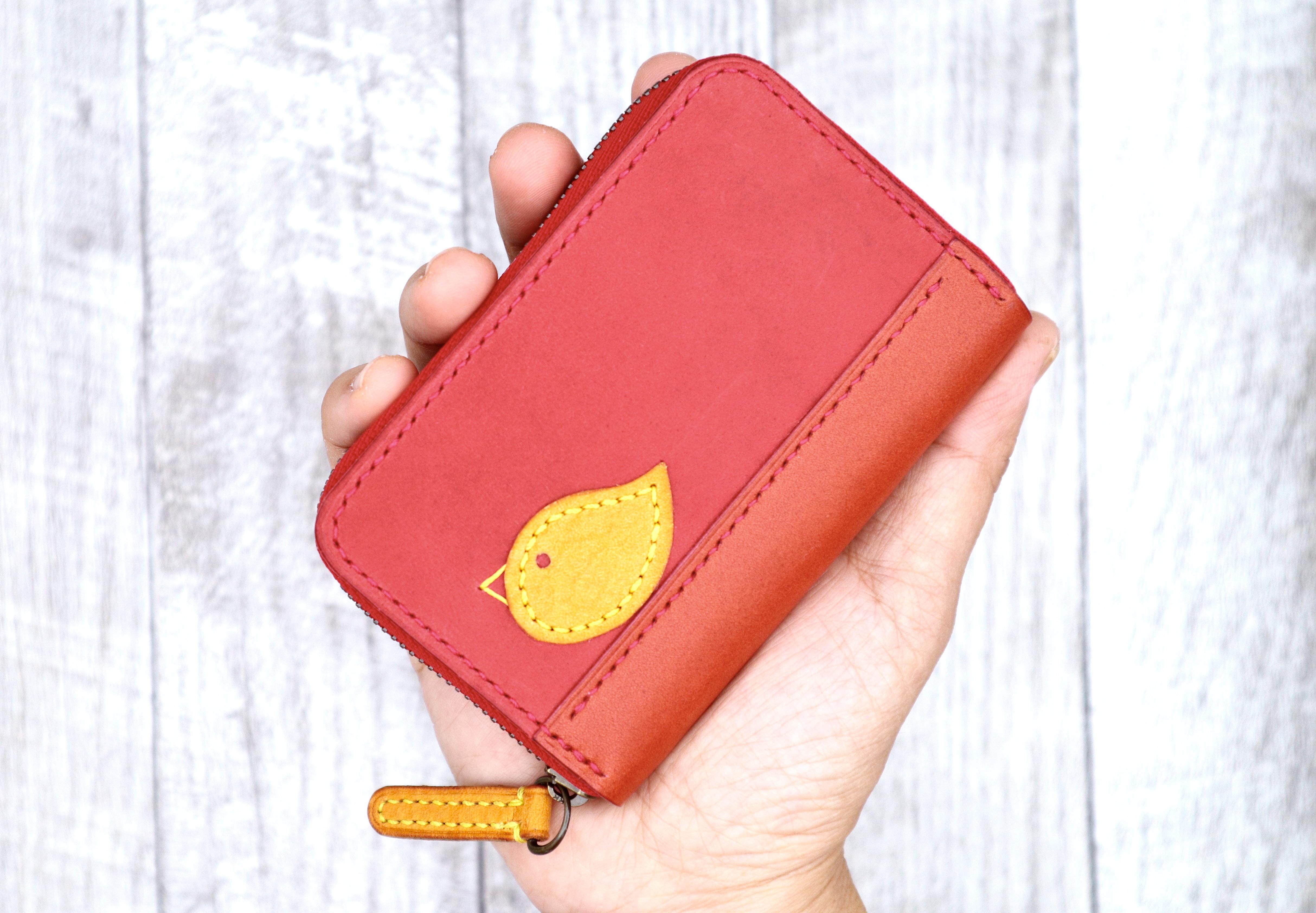 ヒヨコちゃんのコンパクト財布・コインケース（ラウンドファスナー）