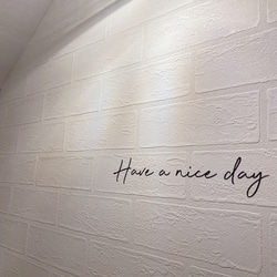 【 Have a nice day 】真鍮風ステッカー 何処にでも貼れる ステッカー  玄関シール ドアサイン 10枚目の画像