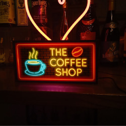 コーヒー コーヒーショップ カフェ バー 喫茶店 おうちカフェ サイン 看板 置物 雑貨 LED2wayライトBOX 5枚目の画像