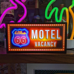 アメリカン ルート66 モーテル カフェ ドライブイン ホテル サイン