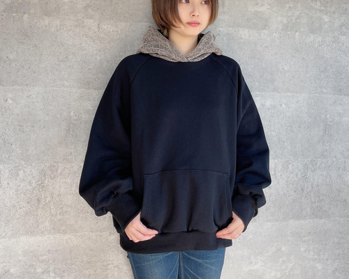 まめのんちゃん様　美品 23区 コットンスウェットパーカー 裏起毛 フーディ まめのんちゃん様 美品 23区 コットンスウェットパーカー 裏起毛