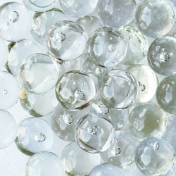 【10kg(約1500個)】リサイクルガラス　ビー玉（15～17mm）クリア / フロスト / ミックス 8枚目の画像