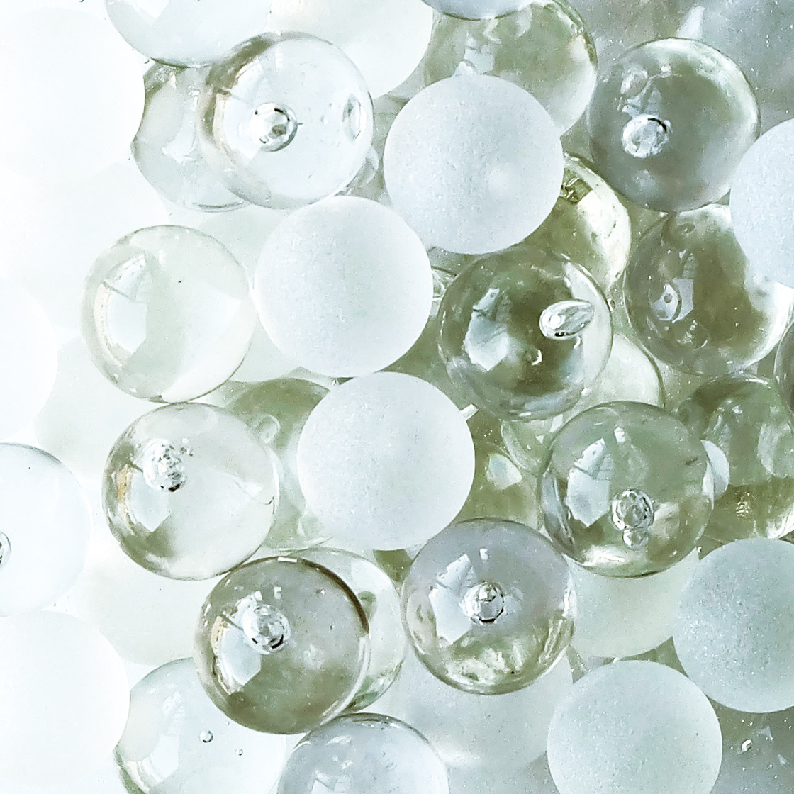 【10kg(約1500個)】リサイクルガラス　ビー玉（15～17mm）クリア / フロスト / ミックス