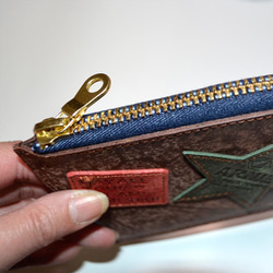 イタリアンレザー｜プエブロ｜コンパクトウォレット｜カラフル｜本革｜ミニ 5枚目の画像