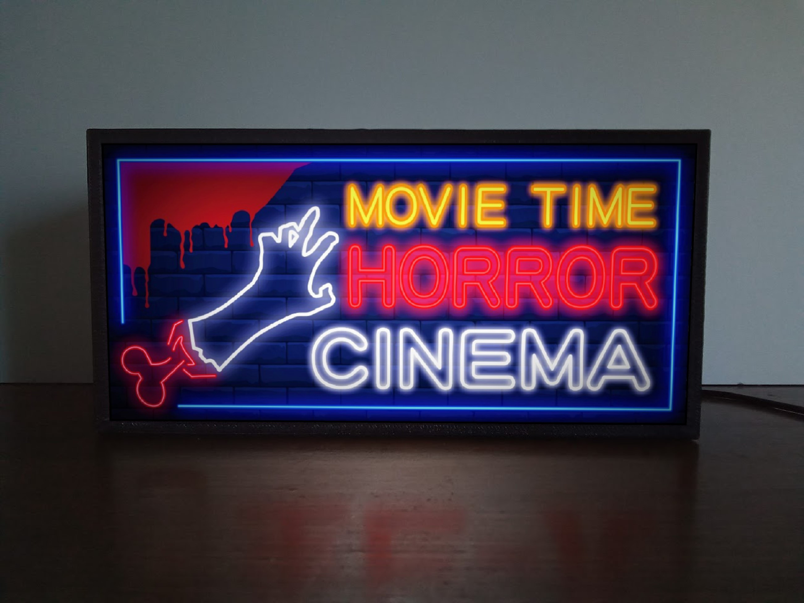 ホラー ゾンビ 死 映画 シネマ ビデオ DVD 看板 置物 雑貨 ライトBOX ホラー ゾンビ 死 映画 シネマ ビデオ DVD 看板 置物 雑貨