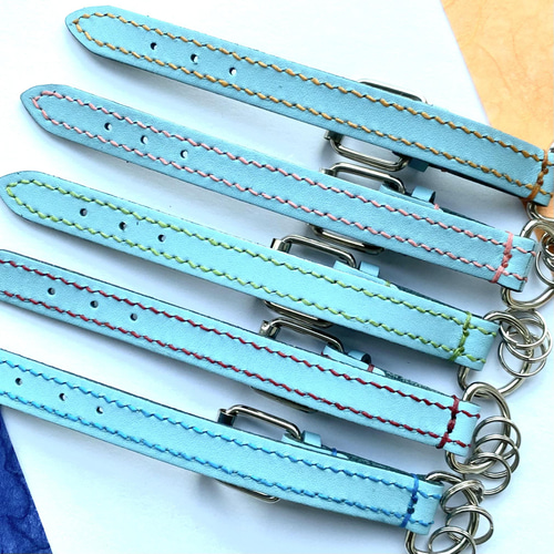 あお　ベルト　キーホルダー　ハンドメイド roop-out-sh1a.jpg