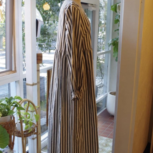 たっぷりギャザーワンピ♡長袖タイプ♡サイズが3サイズから選べる♡（S