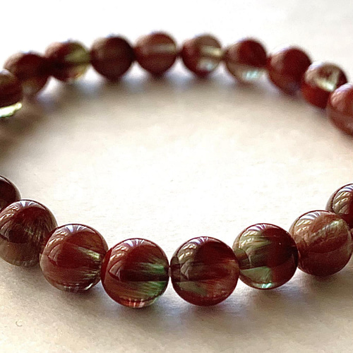 チベット産カラーチェンジ☆高品質アンデシンのブレスレット-A☆7.2