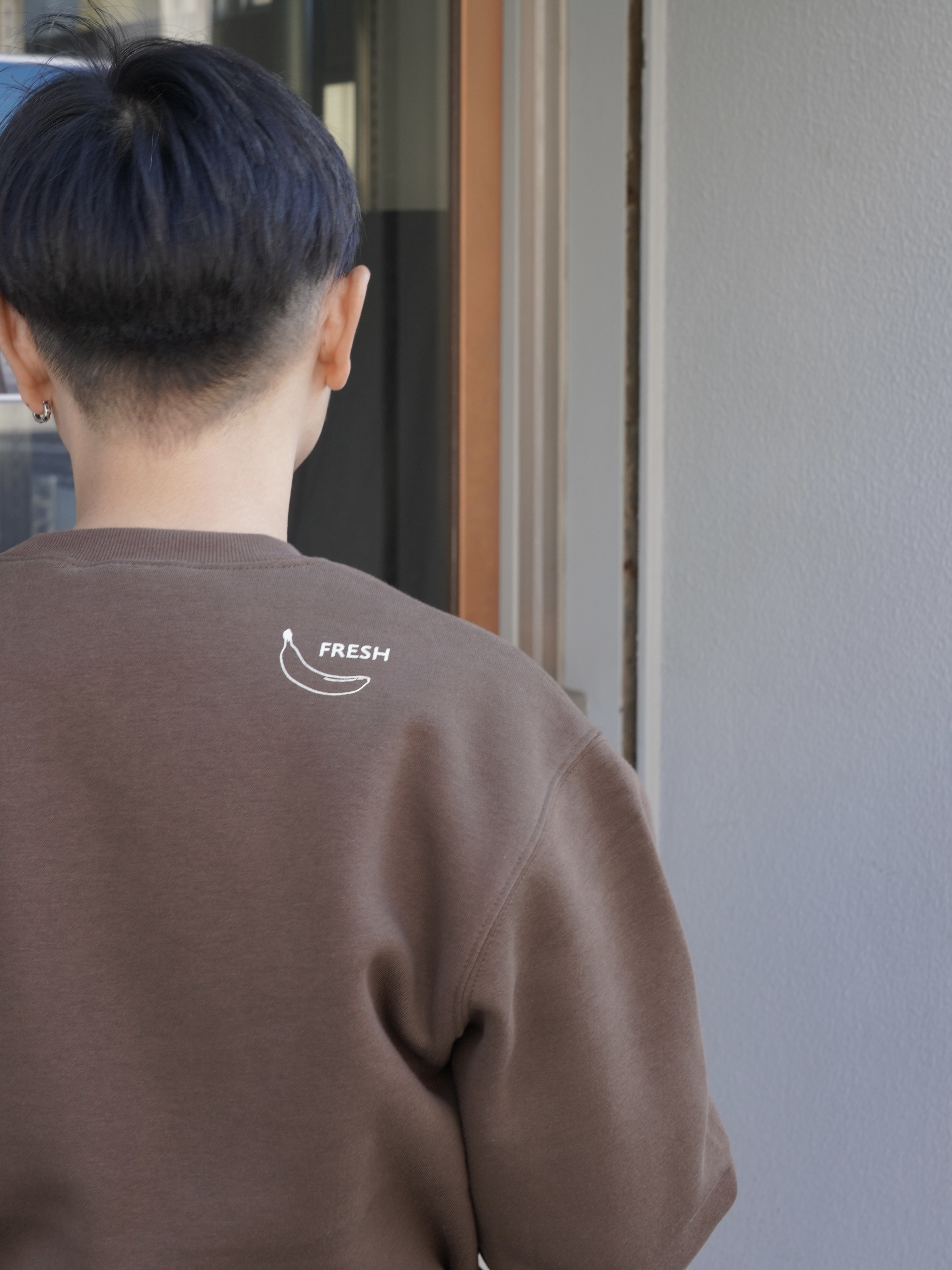 販売再開【裏起毛ブラウン】S〜XXLサイズ/FRESHバナナスウェット