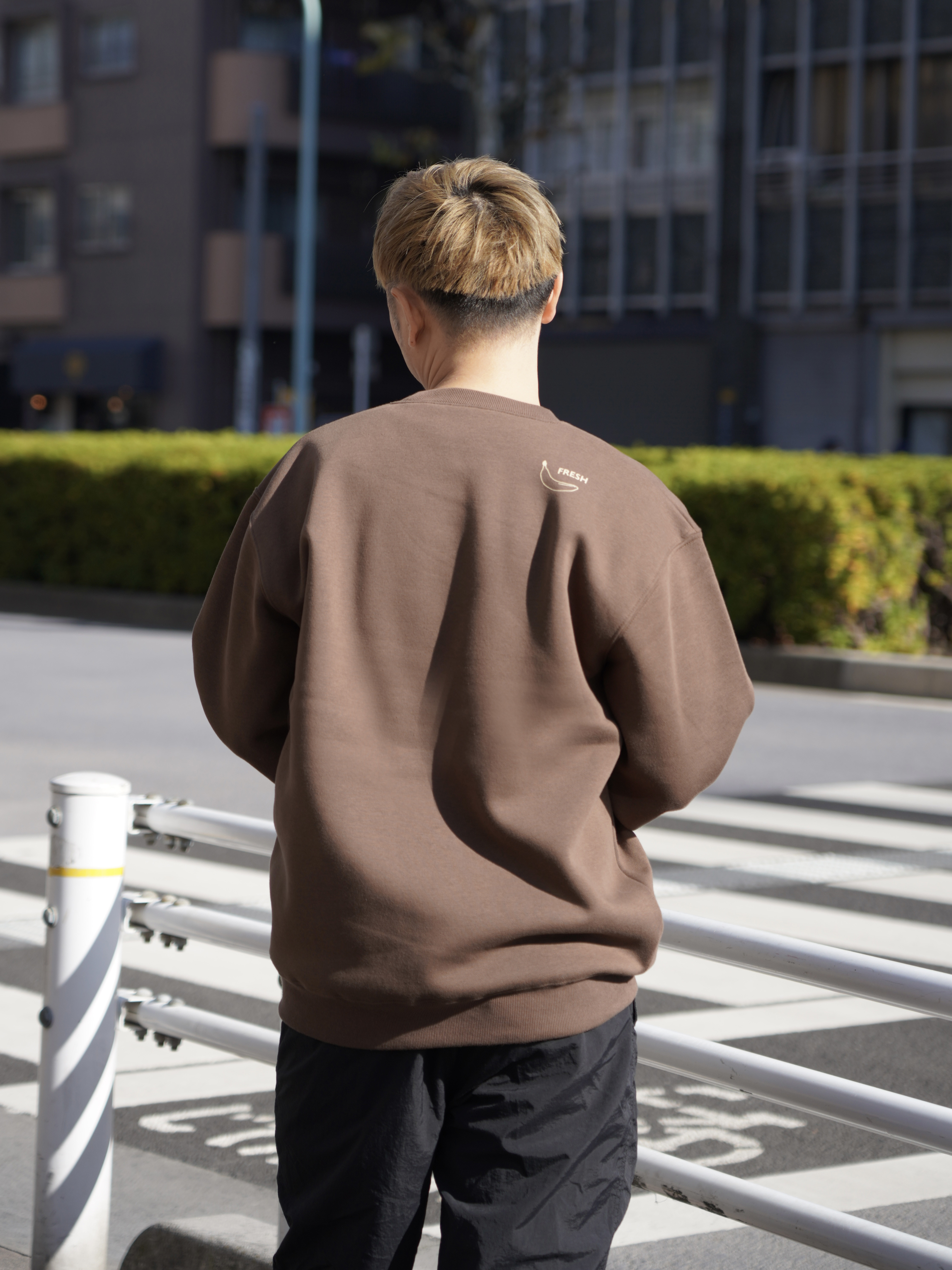 販売再開【裏起毛ブラウン】S〜XXLサイズ/FRESHバナナスウェット
